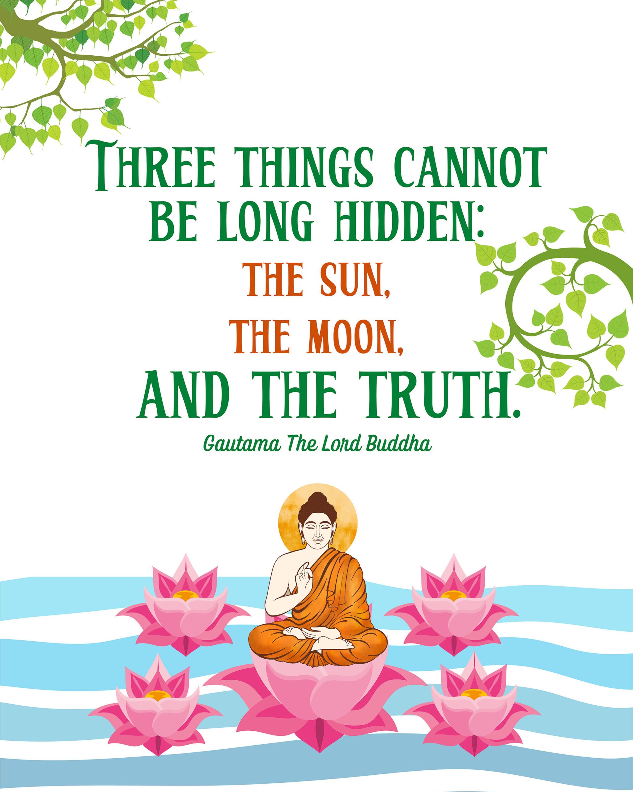 buddha quote poster, buddha wall art