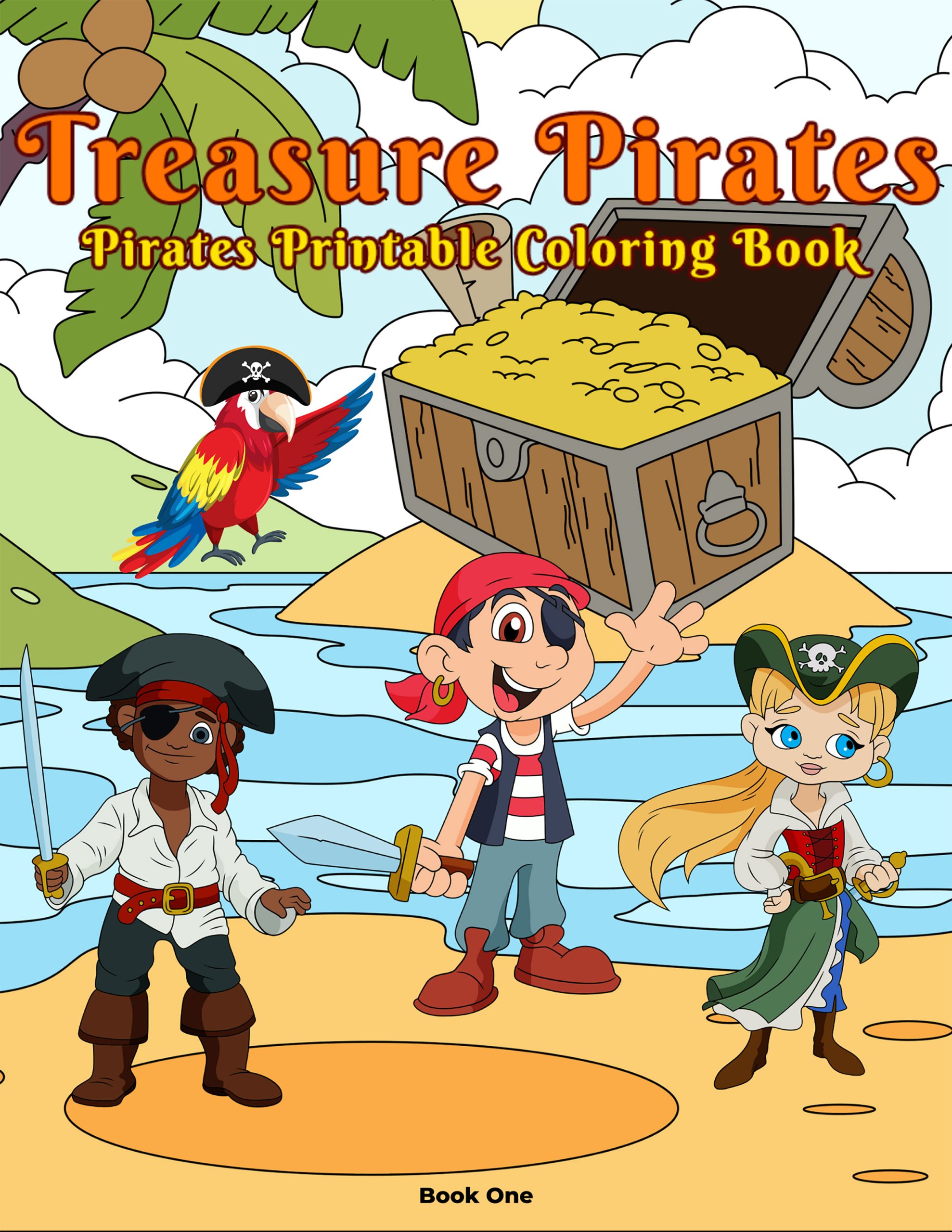 children's coloring book of pirates