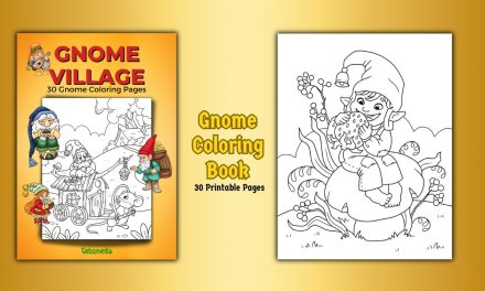 Gnome Village – 30 Gnome Printable Coloring Worksheets